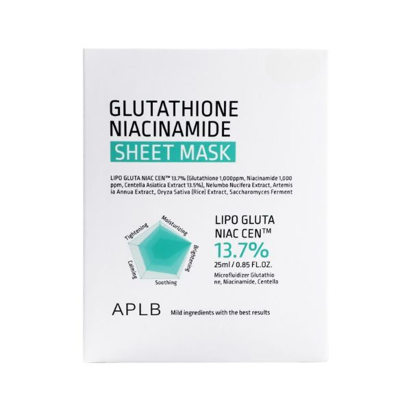 APLB Glutathione Niacinamide Sheet Mask 25ml
