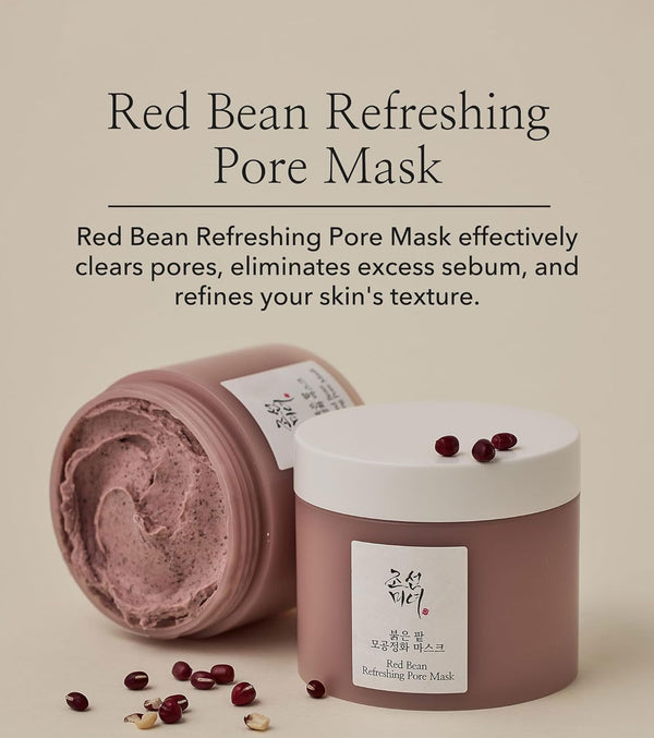 Beauty of Joseon Red Bean Refreshing Pore Sebum Control Face Mask                                   قناع الوجه المنعش للتحكم في الدهون في المسام من Beauty of Joseon Red Bean